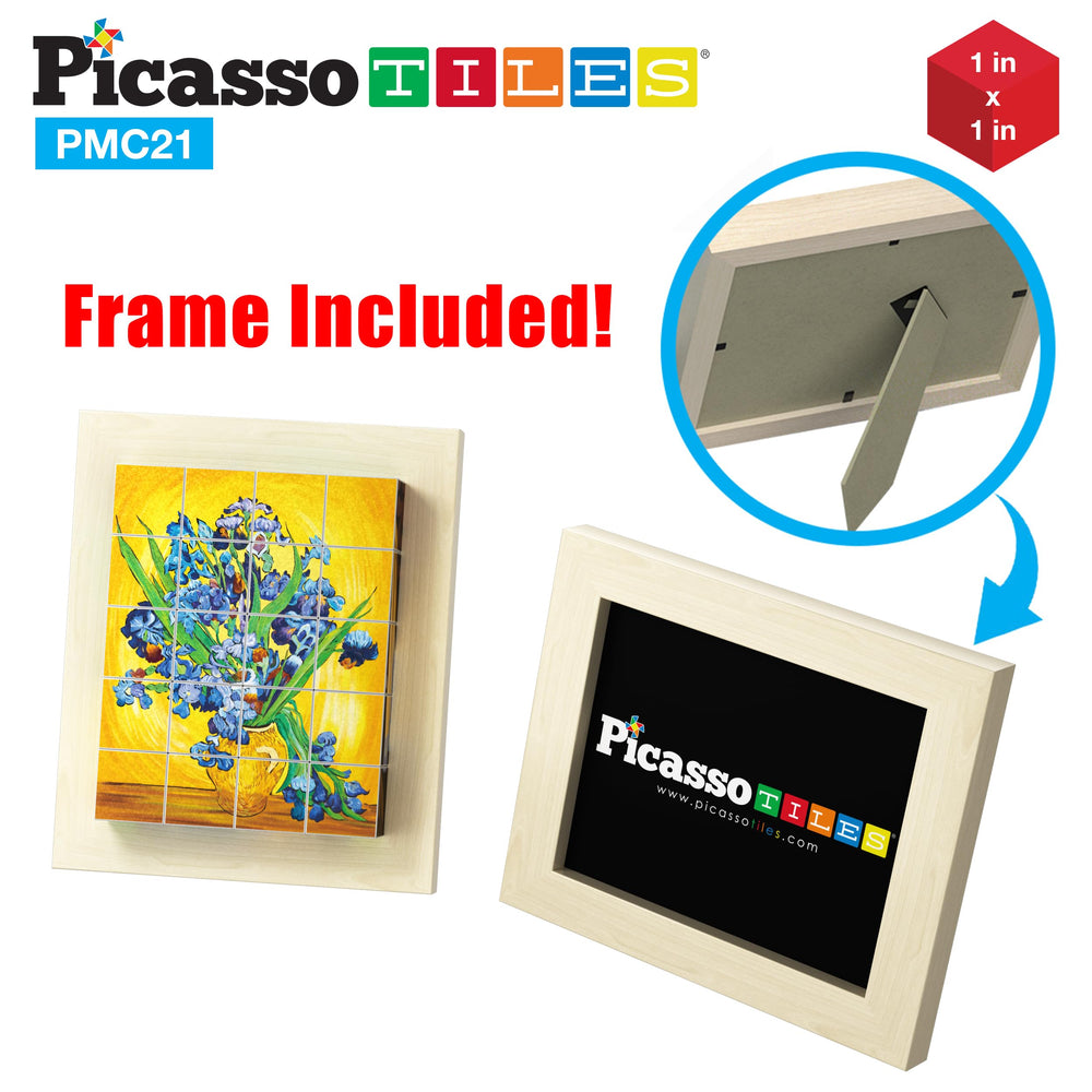 PicassoTiles fishing boats puzzle cubes introduce art history through tactile building.
