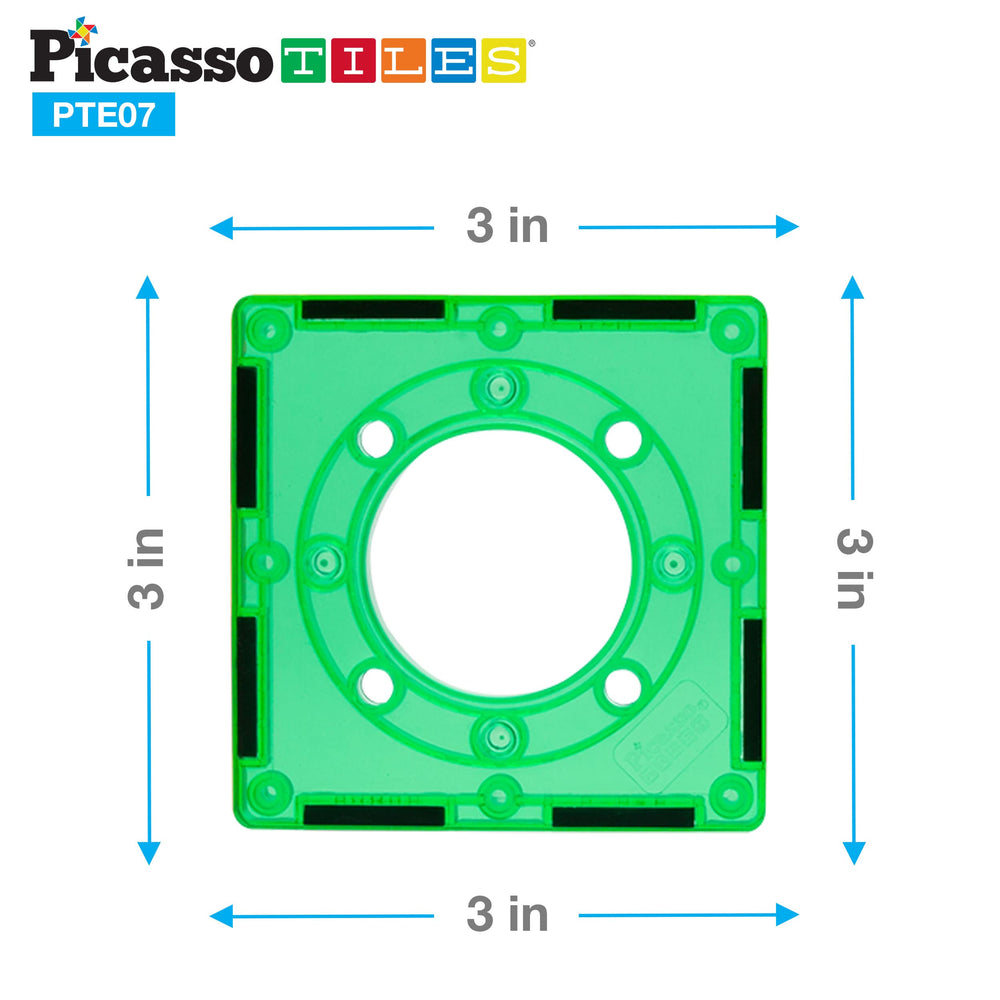 PicassoTiles magnetic tiles for group play encourage collaboration and teamwork.