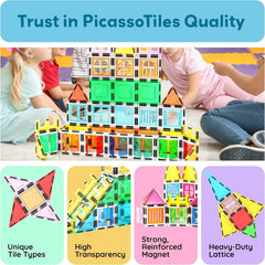 PicassoTiles compatible tiles expand imaginative play into larger landscapes.