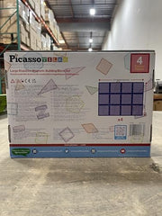 PicassoTiles jumbo foundation demonstrates a sturdy base for taller models and expansive layouts.
