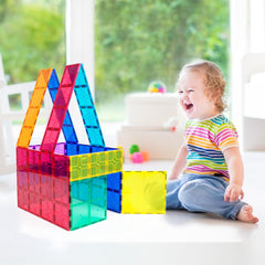 PicassoTiles jumbo XL stacking tiles ready to use out of the box.