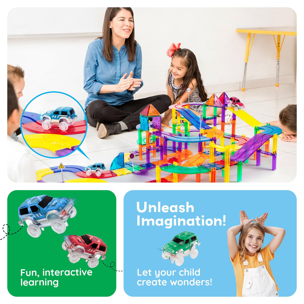 PicassoTiles kids playing in groups encourages cooperative play