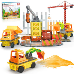 PicassoTiles magnet tile crane in action supports imaginative construction play and motor skill development.