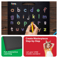PicassoTiles magnetic bead enclosure shows beads contained for easy cleanup.