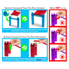 PicassoTiles magnetic edges enable quick, secure connections.