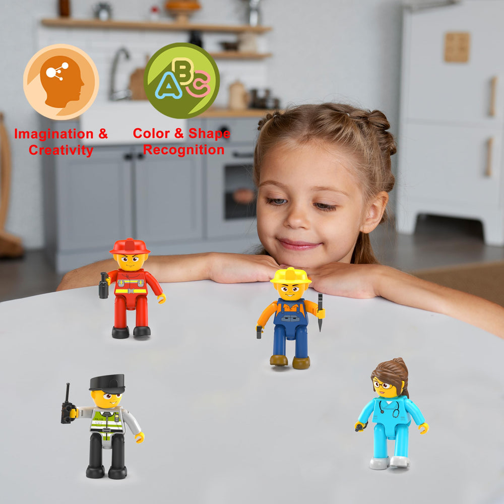 PicassoTiles magnetic tiles city layout shows versatile building possibilities.