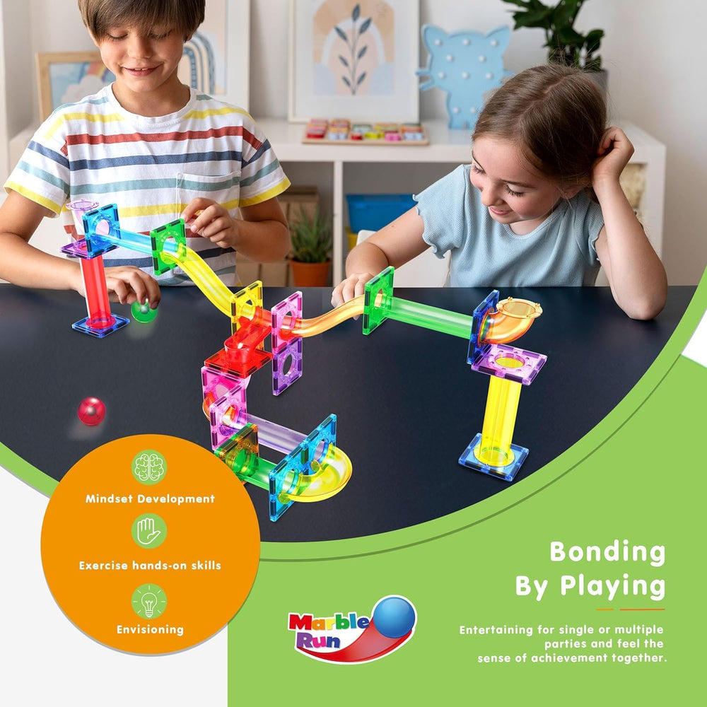 PicassoTiles marble drop launch captures excitement during hands-on experimentation.