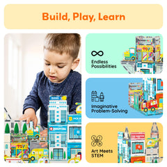 PicassoTiles Metro City Hospital ambulance vehicle in play