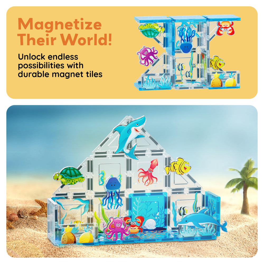 PicassoTiles octopus figure with flexible play ideas