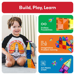 PicassoTiles portable on-the-go play setup for travel learning.