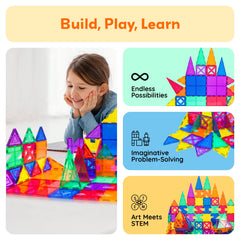 PicassoTiles PT82 educational play promoting geometry and counting