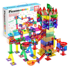 PicassoTiles PTG100 marble run highlights hands-on learning and focused play