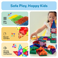 PicassoTiles PTM30 group-friendly play promotes sharing and problem solving