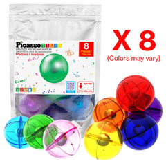 PicassoTiles color marbles engage young builders during STEM play.