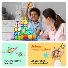 PicassoTiles reflective surfaces enhance visual interest and storytelling.