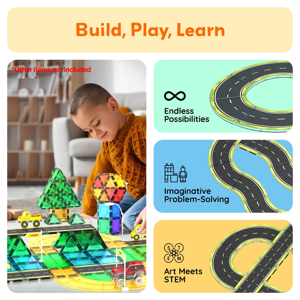 PicassoTiles road design ideas spark planning and cooperative racing