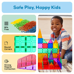 PicassoTiles safe ABS plastic supports durable, screen-free learning.
