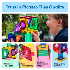 PicassoTiles safe BPA-free materials ensure durable, worry-free play