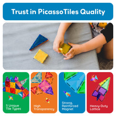 PicassoTiles safe non-toxic materials ensure safe play.
