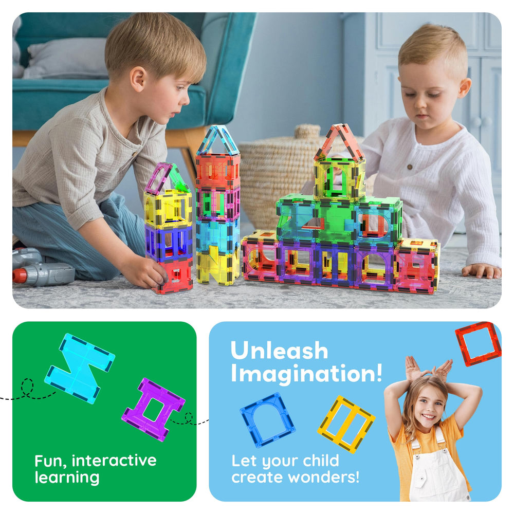 PicassoTiles starter-set packaging showcases contents and simple setup.