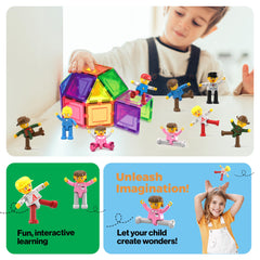 PicassoTiles storytelling figures help kids create scenes and role-play.