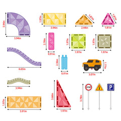 PicassoTiles straight ramps and slopes enabling kids to design motion-driven paths.