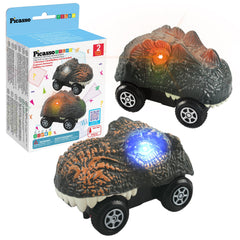 PicassoTiles Swift race track trucks—two detailed vehicles for imaginative racing and fine motor practice.