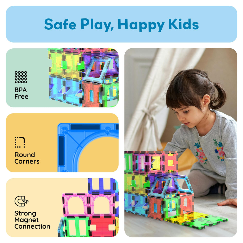 PicassoTiles tiles are easy to store, keeping play areas tidy.