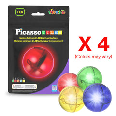 PicassoTiles translucent marbles shimmer through magnetic tiles for vibrant STEM builds.