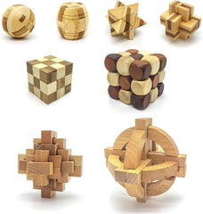 PicassoTiles wooden burr cube assembly showcases interlocking puzzle for problem solving skills