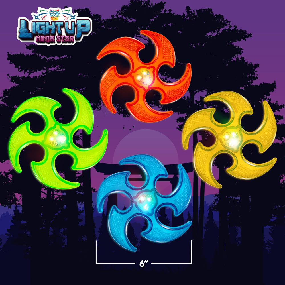 PICK A TOY heavy-duty rubber ninja stars designed for rough and tumble tossing.