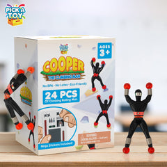PICK A TOY ninjas feature glue-bead hands and feet for flexible, interactive play.
