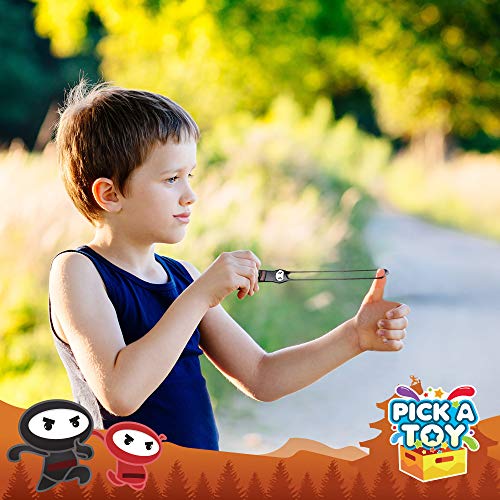 PICK A TOY Ninja Toys black stretchy ninjas in action for party fun.