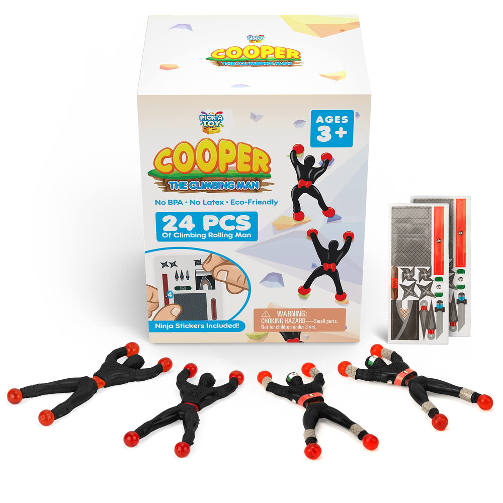 PICK A TOY individually wrapped ninjas and sticker sheets offer easy gifting ideas.