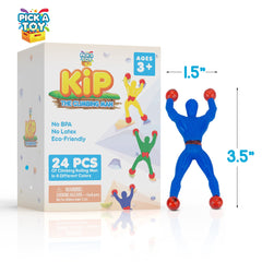 PICK A TOY washable toy stickiness renews with water for repeat fun.