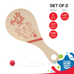 PICK A TOY wooden paddle ball green carry bag keeps playground gear organized and portable.