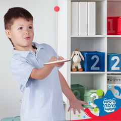 PICK A TOY paddle ball outdoor play encourages active movement and timing practice.