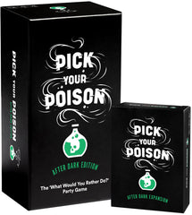 Pick Your Poison After Dark box front, ideal for party setup