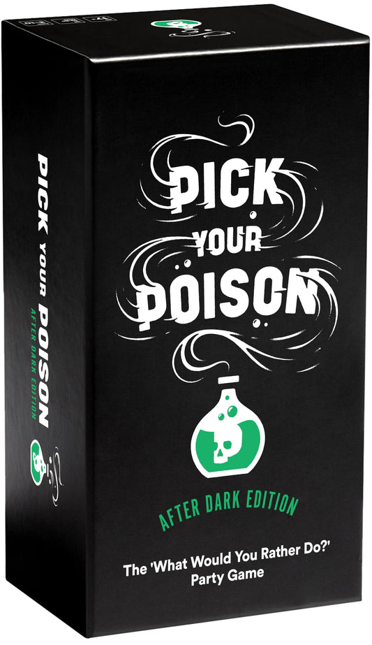 Pick Your Poison After Dark cards on the table spark bold party conversations.