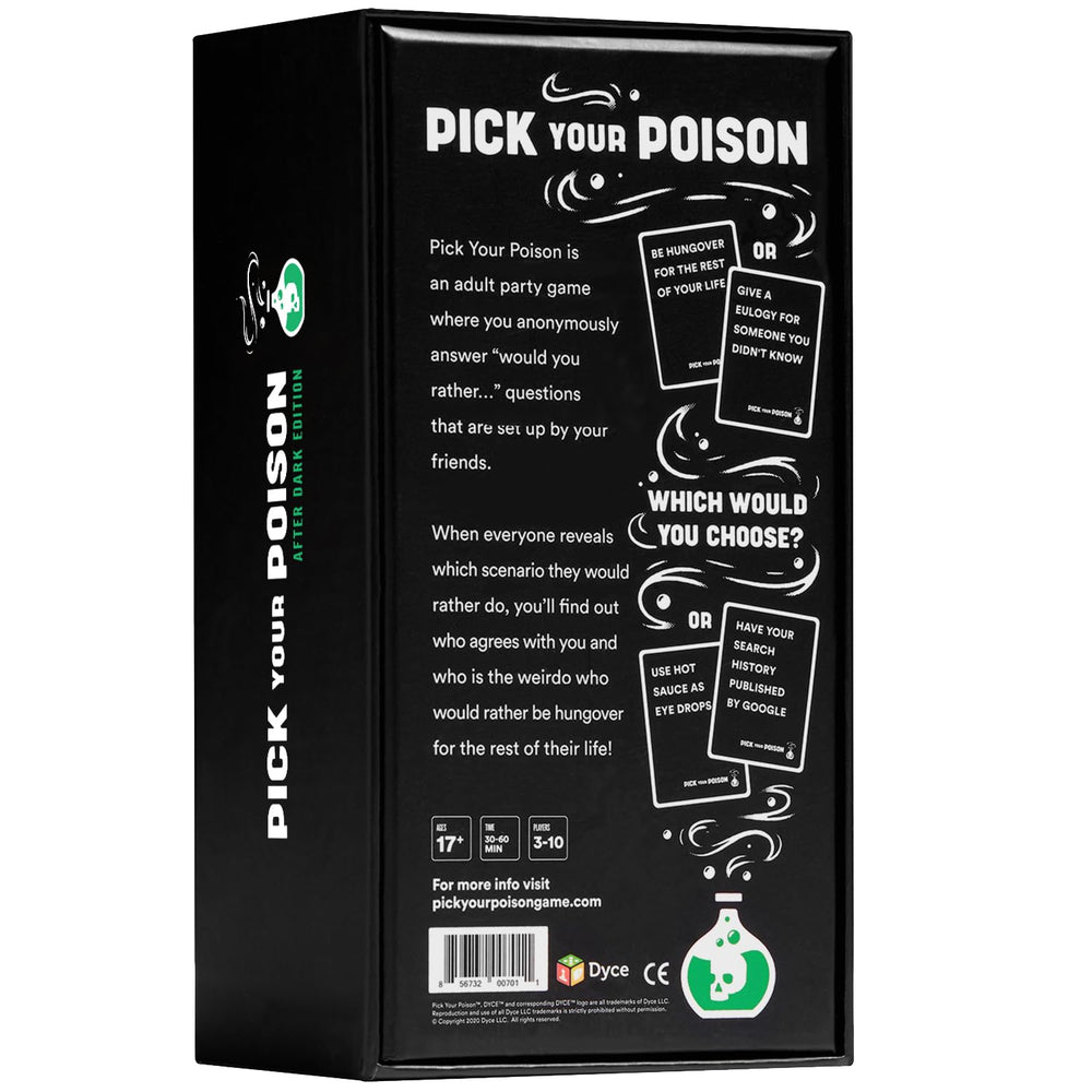 Pick Your Poison After Dark player group enjoying a night with friends