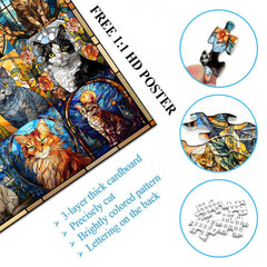 PICKFORU 1000-piece puzzle pieces close-up shows precise cuts.