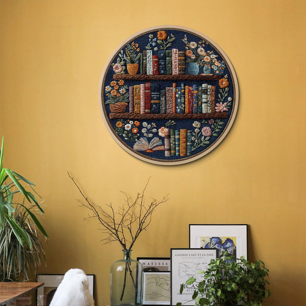 PICKFORU Blooming Bookshelf puzzle with no-glare inks enhances color while you assemble