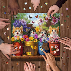 PICKFORU 1000-piece completed-art image doubles as decorative wall art.