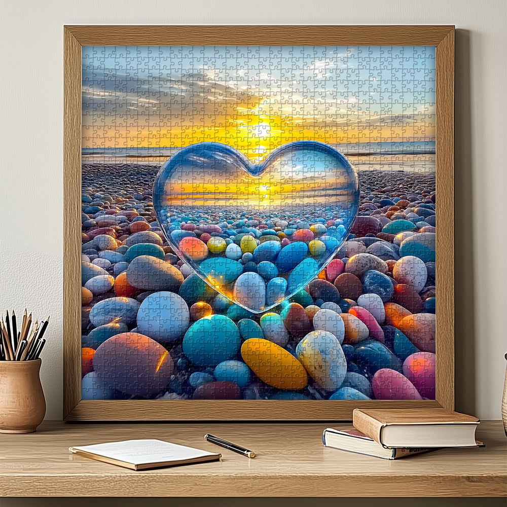 PICKFORU finished puzzle doubles as colorful home decor.