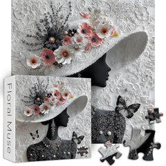 PICKFORU Floral Muse Puzzle exquisite packaging box image for gifting.