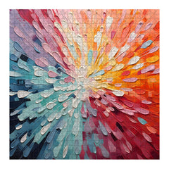 PICKFORU gradient rainbow puzzle assembly showing color blend
