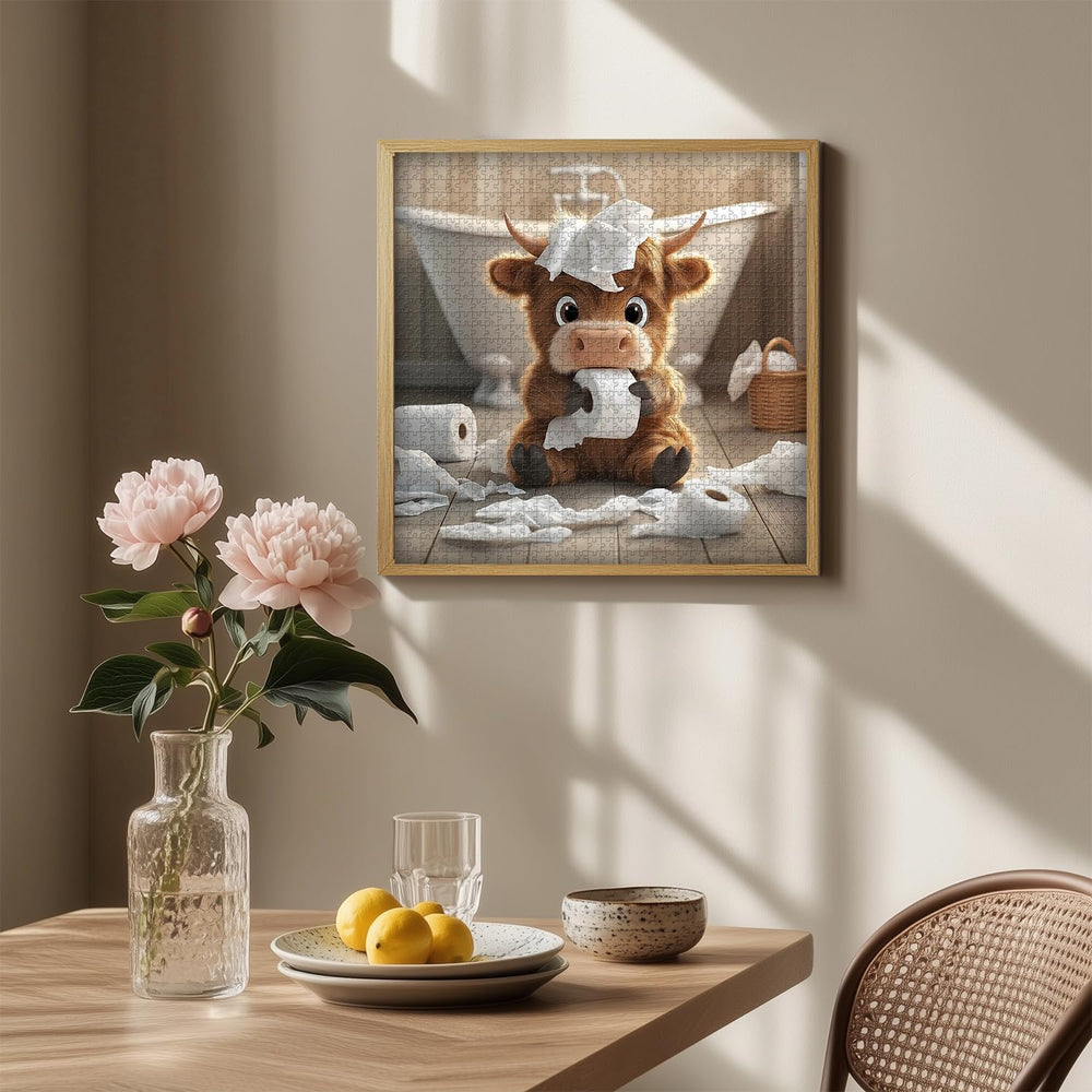 PICKFORU Highland Cow Puzzle family-friendly activity for shared evenings.