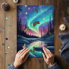 PICKFORU wall-ready puzzle art adds calm decoration to rooms.