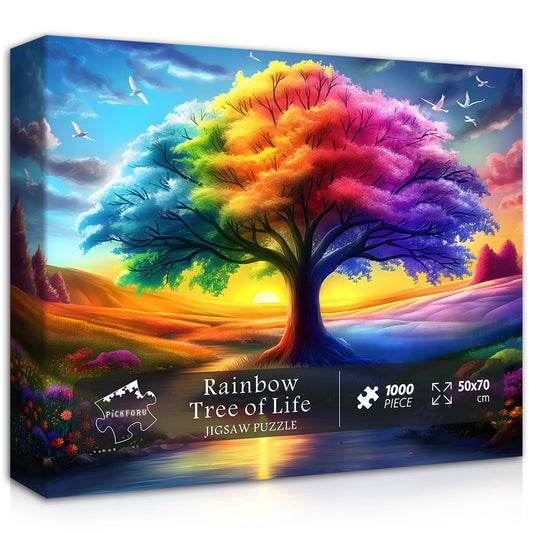 PICKFORU Rainbow Tree of Life puzzle box for safe storage between sessions