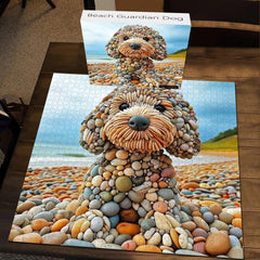 PICKFORU seaside rock dog theme — charming accent for living spaces.